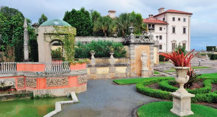 pontos turísticos em miami, jardins vila vizcaya