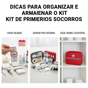 Dicas para organizar e armazenar o kit de primeiros socorros